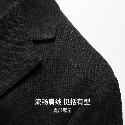 【含亚麻】圣得西休闲西装外套男2026新款春季商务绅士通勤风上衣 商品图8