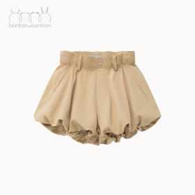 褶皱蓬蓬花苞短裤