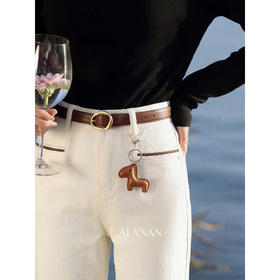 鹿向南【0328/20:00新品前一小时7折限量100件】白色牛仔裤