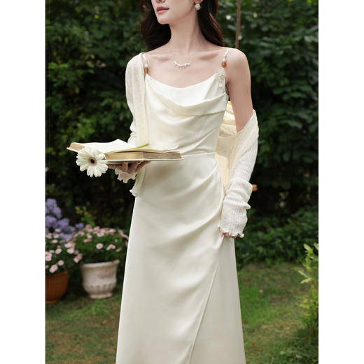 鹿向南【0328/20:00新品前一小时5折】浅杏色连衣裙 商品图3