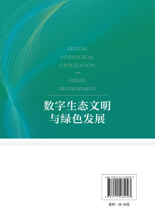 【预售专属折扣】数字生态文明与绿色发展 杨发庭 商品图2
