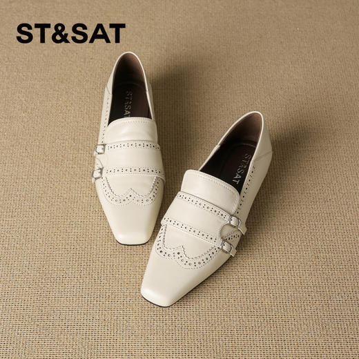 星期六26春新款法式优雅双扣带乐福SSE1111C1M 商品图6