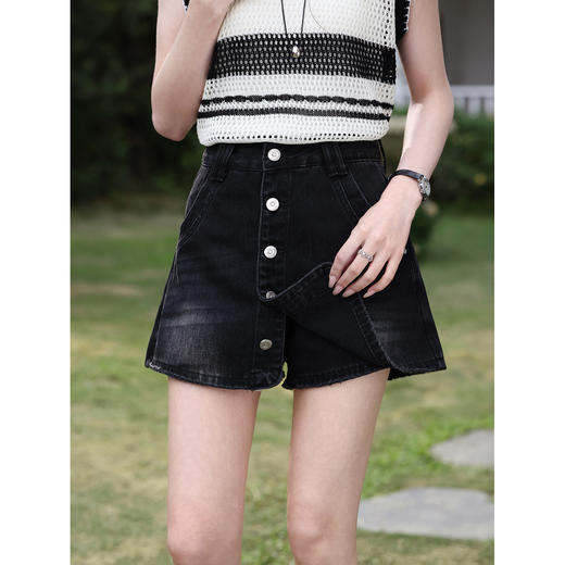 鹿向南【0328/20:00新品前1小时7折限量100件】黑色半身裙 商品图2