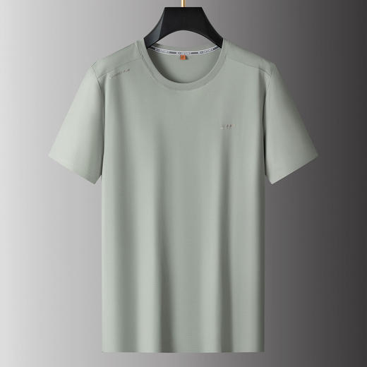 【DPS】大依优型大码男装夏季圆领短袖冰丝凉感休闲短袖T恤上衣加肥加大 商品图1