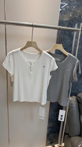 F032540一包两件春夏款慵懒感短款修身休闲运动百搭女士短袖T恤