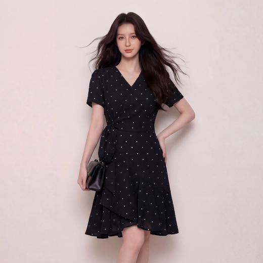 奢姿大码女装2026夏季减龄绑带设计碎花裙子胖妹妹时尚V领连衣裙9962854672 商品图3