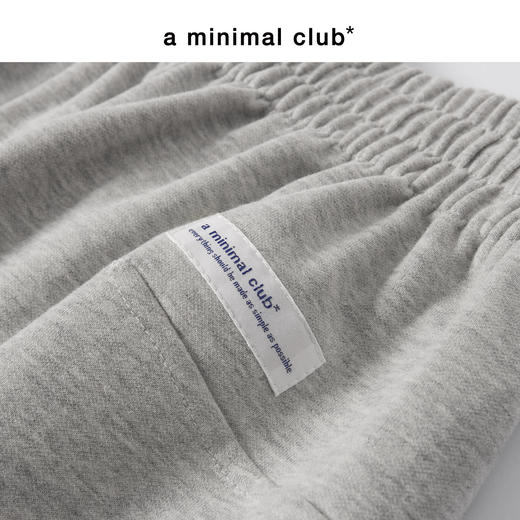 a minimal club舒温暖皮直筒卫裤膝盖立体双褶宽松秋冬AM5CSP05 商品图4