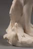 独角鹿西洋古董1907年法国雕塑家E. Thivier签名白色大理石精雕人物雕塑《沉思的小爱神》 商品缩略图8