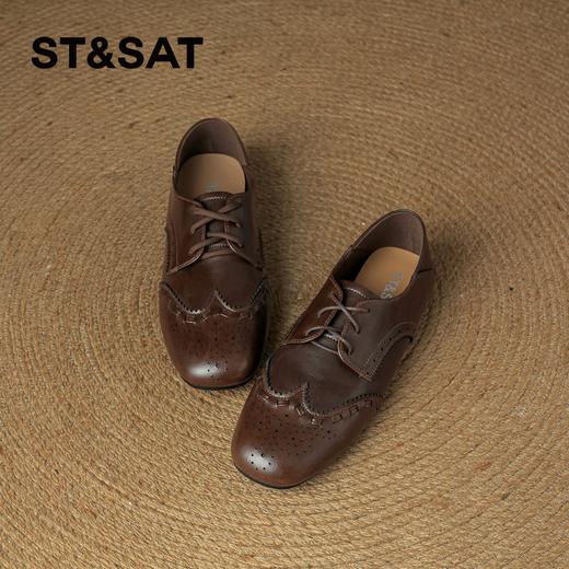 星期六26春新款轻盈绑带百搭英伦乐福SSE1112C3J 商品图7