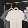 F032501春季新款纯色定染工艺舒适百搭圆领打底短袖T恤 商品缩略图2