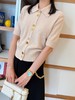 驴家  新品🆕26Ss杏色短袖针织开衫 商品缩略图3