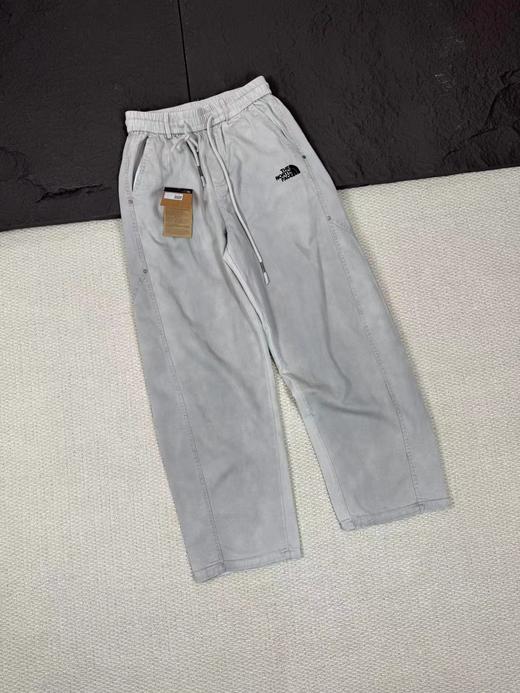 F032533春季新款男款字母万针刺绣针织弯刀直筒廓形牛仔休闲长裤 商品图2