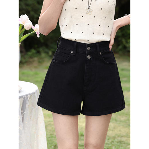 鹿向南【0328/20:00新品前1小时5折限量100件】黑色牛仔裤 商品图1