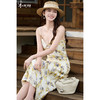 南法花园~舒适明媚 米思阳2026春夏新款度假风连衣裙修身立裁油画感印花吊带裙女2297 商品缩略图0
