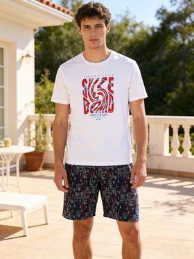 【莫代尔柔软】SCHIESSER德国舒雅男士莫代尔薄款套装69/21107H