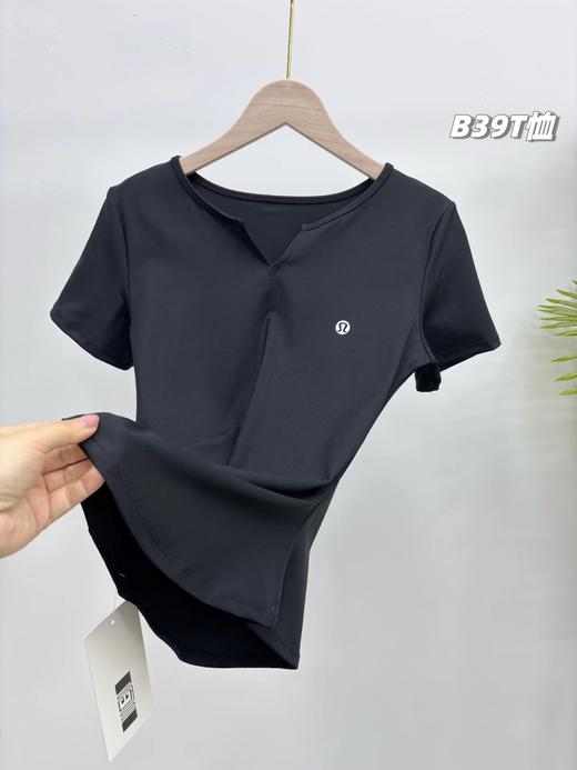 F032551一包两件装新款女士双面云感瑜伽式休闲通勤短袖T恤 商品图4