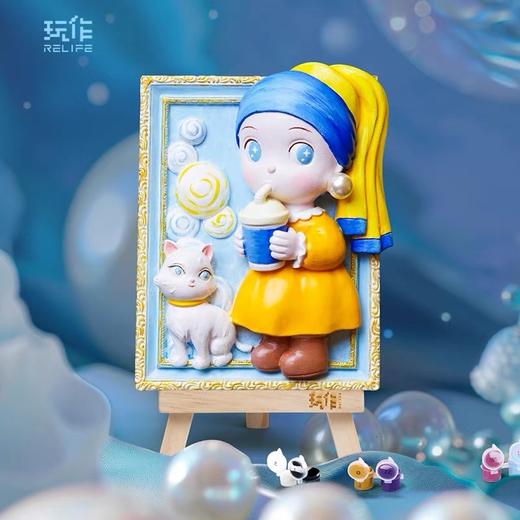 【玩作正版立体浮雕手绘油画】送画架 梵高莫奈浮世绘DIY创意手工立体浮雕手绘油画 商品图7