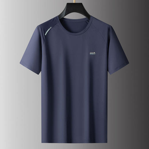 【DPS】大依优型大码男装夏季冰丝圆领短袖T恤运动休闲上衣半袖男士 商品图1