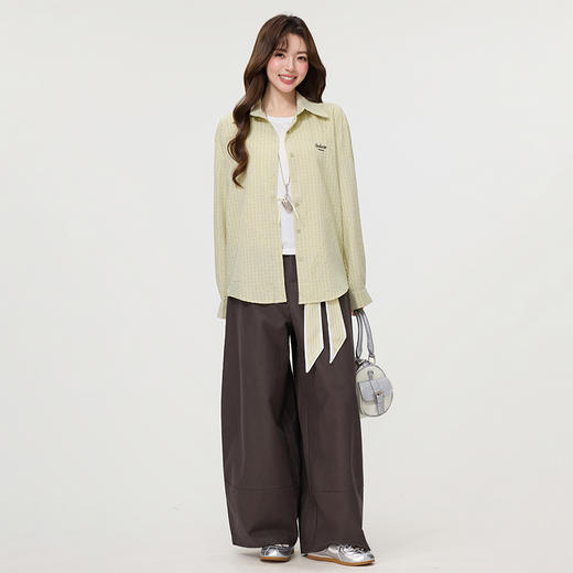 西遇字母刺绣白色短袖T恤女2026年夏季新款正肩圆领休闲百搭上衣SS060250 商品图3