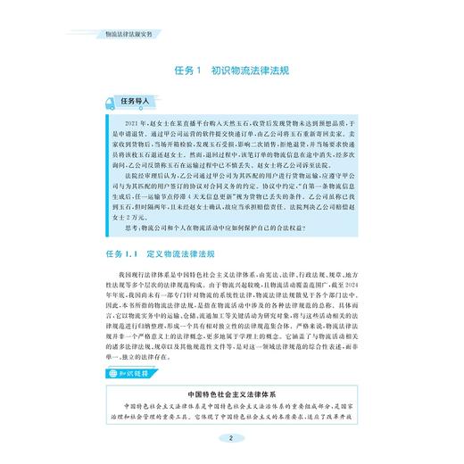 物流法律法规实务/赵素霞 杨雪梅 主编/吴蕾 徐长安 副主编/孙玉洁 王丽 参编/浙江大学出版社 商品图2