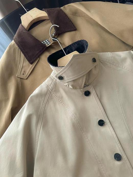 F032579日常通勤百搭休闲质地轻盈灯芯绒领夹克短外套 商品图3