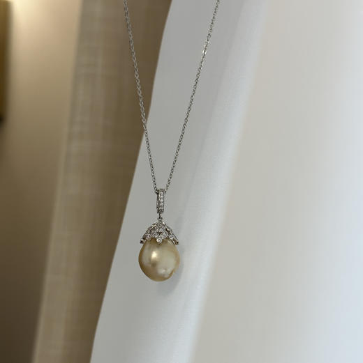 复古 南洋金珠巴洛克吊坠13-14mm 商品图1