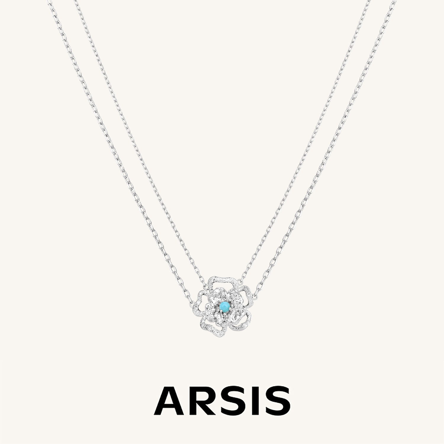 ARSIS 丨 繁绮系列 繁花风影双层锁骨链