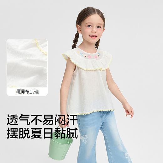 巴拉巴拉童装儿童短袖t恤女童2026新款夏卡通印花上衣基础百搭 商品图3