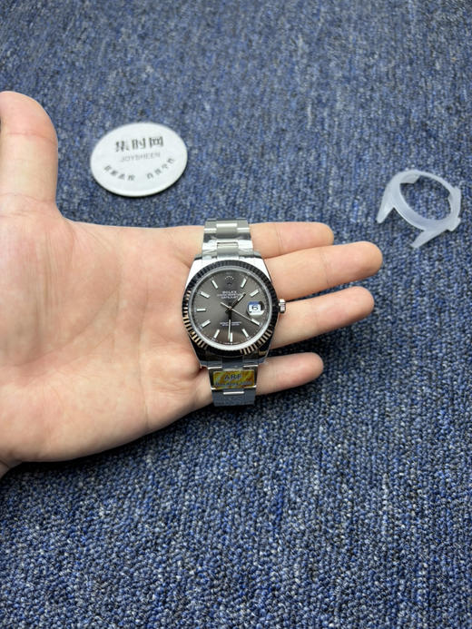 ARF劳力士日志型41mm 水泥灰 灰盘 丹东3235机 板带 三珠链 904L钢 男士腕表 商品图8