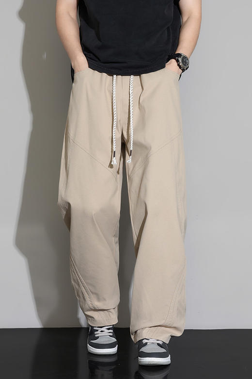 【DYF】大依优型大码男装夏季休闲裤长裤直筒运动休闲百搭长裤阔腿裤 商品图5