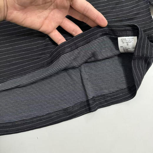 日本正品 montbell 25新款户外运动休闲保暖男款圆领长袖打底衫，
黑色/灰色 S-XXL 商品图14