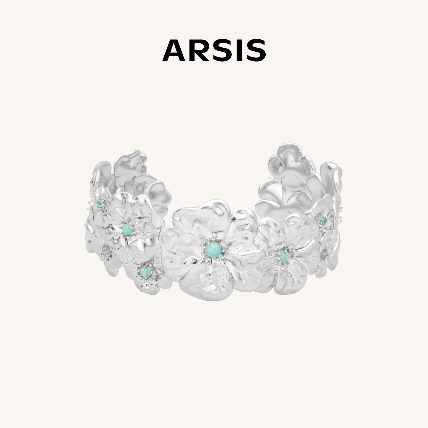 ARSIS 丨 繁绮系列 繁花风影手镯宽版