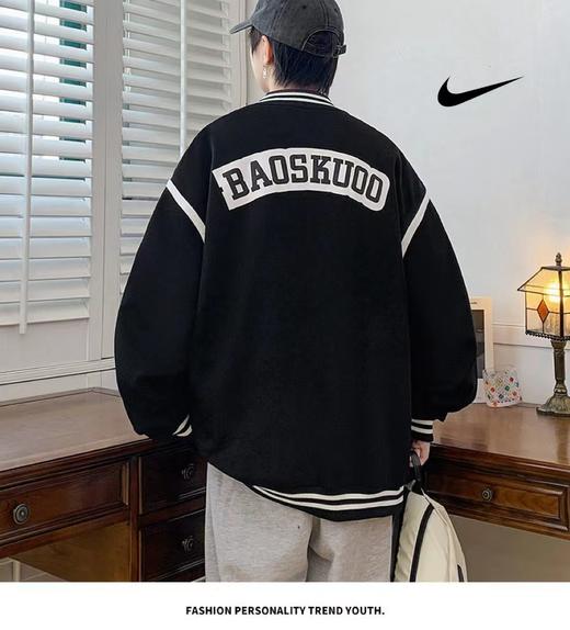 F032538春秋男女同款时尚立领户外棒球服夹克外套 商品图3