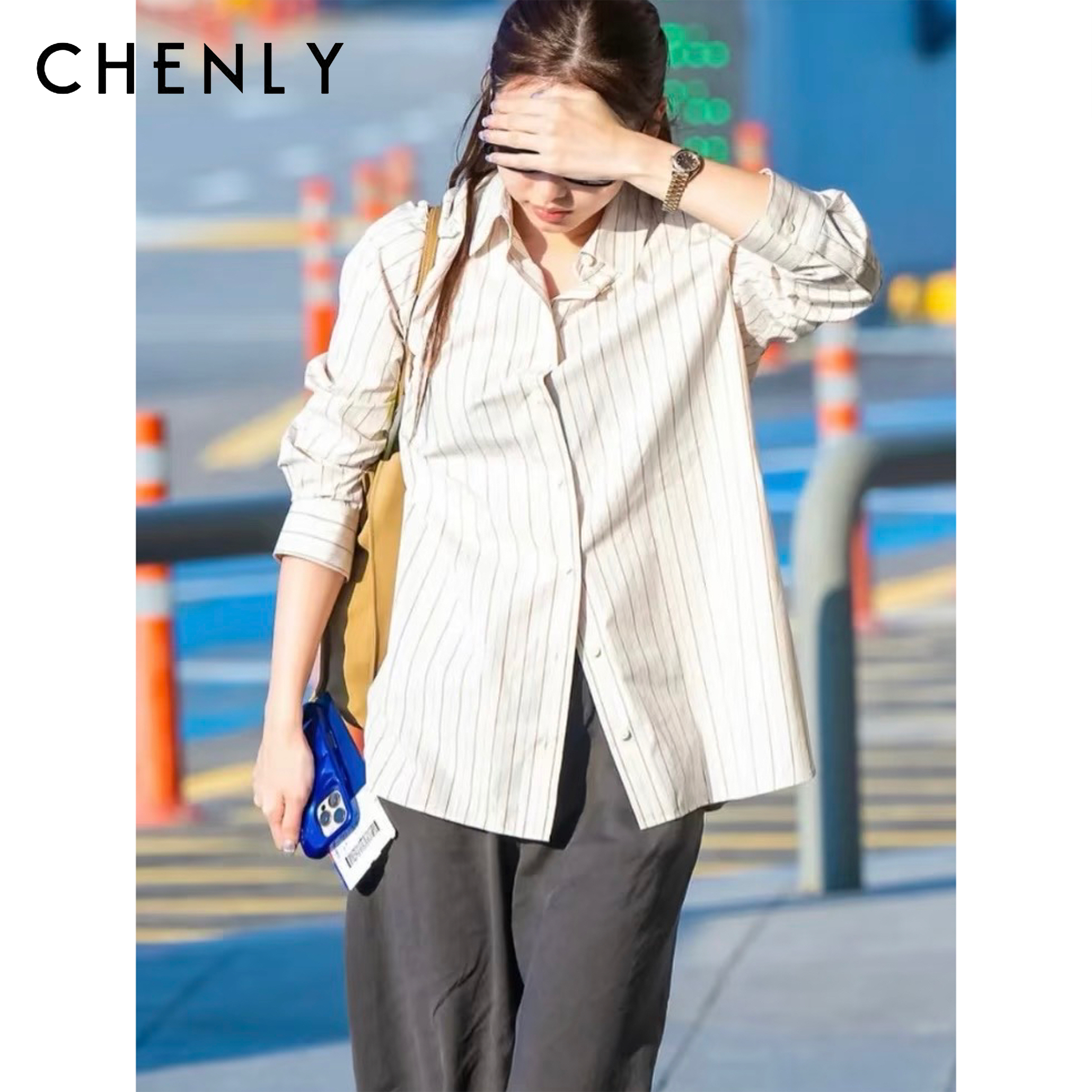 尘衣｜26SS ROW风纯棉色织条纹衬衫