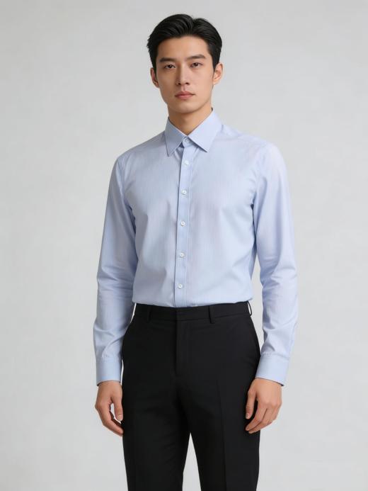 G2000男滶SS26商场新款【免烫防皱/精纺全棉】时尚剪裁衬衫61120272 商品图0