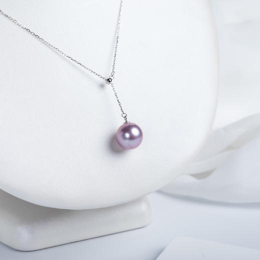 紫色淡水珍珠Y字链DZG126 商品图5