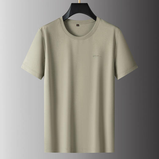 【DPS】【莫代尔】大依优型大码男装圆领纯色短袖T恤透气舒适百搭上衣 商品图1