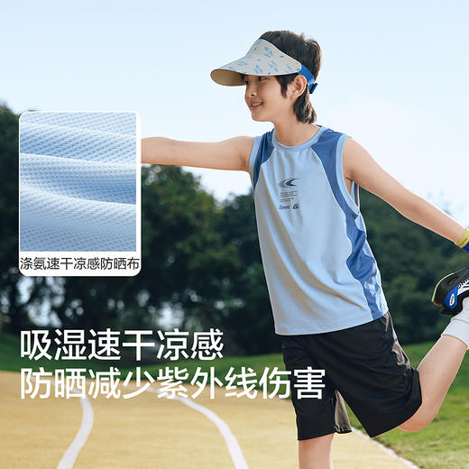 巴拉巴拉男童背心套装儿童两件套2026新款春夏装凉感防晒吸湿速干 商品图3