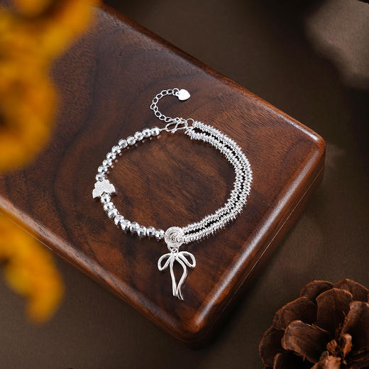 子佩集【‌‌蝴蝶精灵】银S999手串手链【SC001689】腰缠万贯蝴蝶2602 商品图3