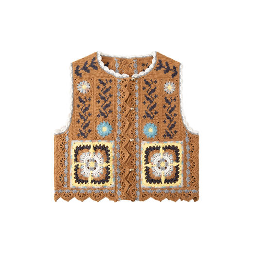 苏苏姐家古丽朵帕马甲手工diy钩针自制背心编织毛线团材料包 商品图4