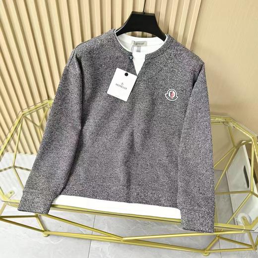 F032520春秋男士假两件卫衣宽松针织衫v领打底衫长袖T恤 商品图4