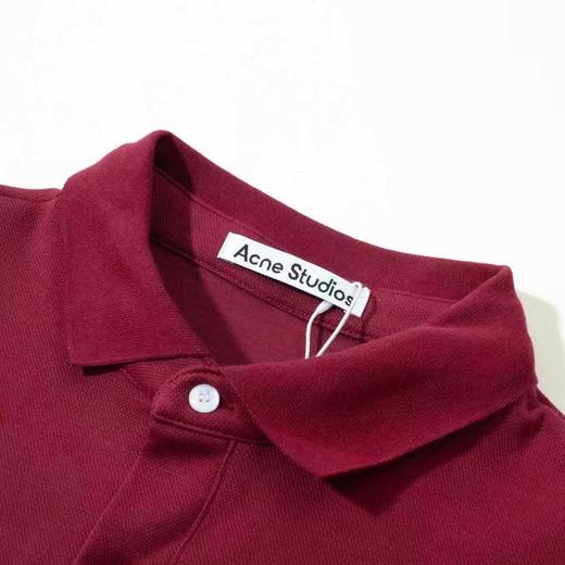 F032529复古简约休闲宽松刺绣字母情侣翻领polo衫短袖T恤 商品图6