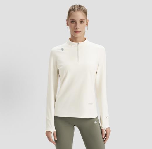 一店k （代工厂订单！）小迪这件Running系列半拉链长袖太懂女生了！ 面料软弹又透气！修身不勒肉！3D立体剪裁设计 抬手弯腰都自在！女士修身拉链磨绒训练上衣 商品图11