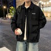 F032535美式复古工装宽松潮男拼接美式夹克翻领外套 商品缩略图4