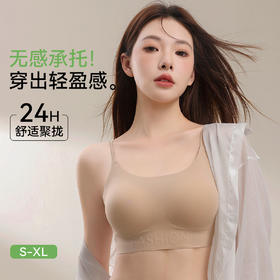 无痕文胸果冻内衣粉底液内衣女透气隐形胸罩小胸聚拢无钢圈细肩带美背文胸