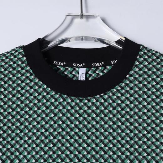 26T228SDSA男装2026新款高贵轻奢潮牌撞色设计圆领短袖T恤百搭宽松上衣 商品图2