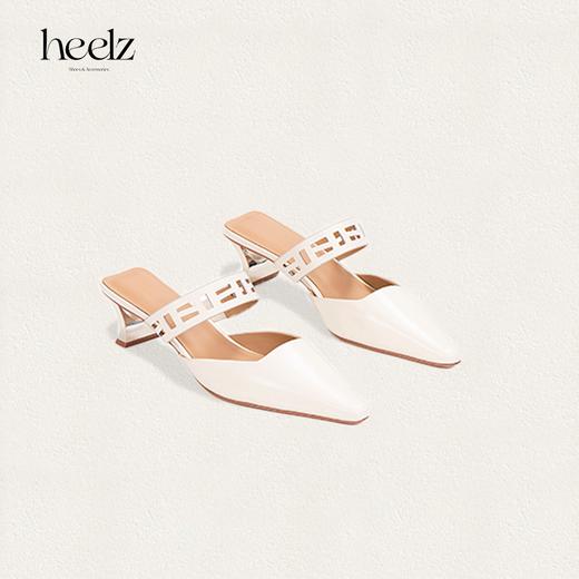 heelz设计师手工鞋履 ｜繁花积木跟羊皮穆勒鞋 4.5公分 商品图2