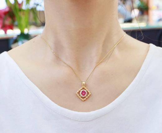 0.97克拉红宝石吊坠 商品图7