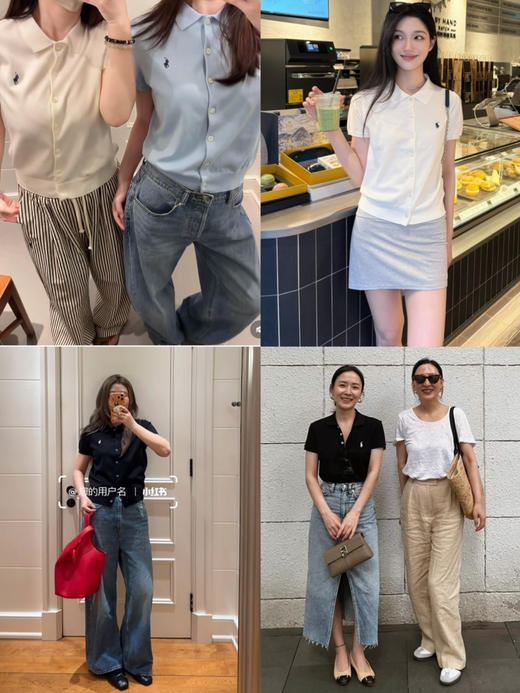 爆单！不接急单！𝟐𝟔新款拉夫匹马棉短袖针织开衫！10-15天发货！ 商品图3