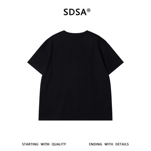 SDSA男装2026新款高贵轻奢美式简约印花字母圆领短袖T恤百搭时尚 商品图3